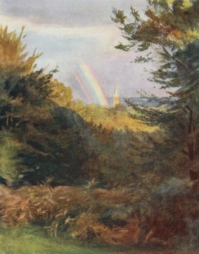 The New Forest: Lyndhurst Church from Emery Down by Walter Frederick Roofe Tyndale