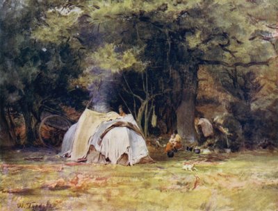 The New Forest: The Gipsy Camp near the Kennels between Lyndhurst and Minstead by Walter Frederick Roofe Tyndale