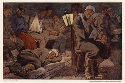 Wounded Soldiers at the Casualty Clearing Station at Roulers, Belgium, World War I by Walter Georgi