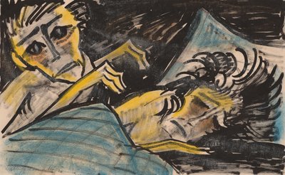 On Colour Lithography Torment by Walter Gramatte