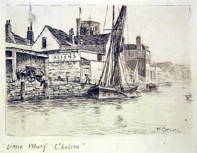 Lime Wharf, Chelsea by Walter Greaves