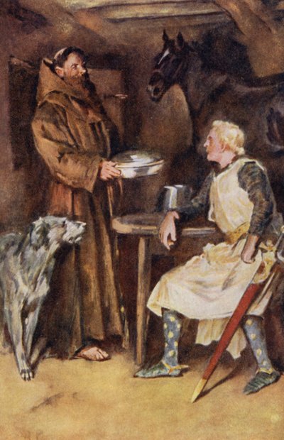 Illustration for Ivanhoe by Sir Walter Scott by Walter Grieve