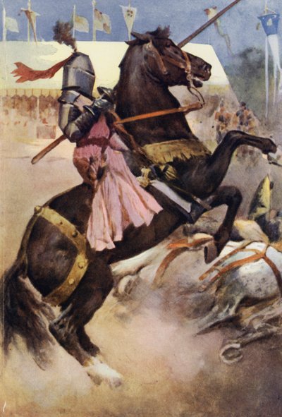 Illustration for Ivanhoe by Sir Walter Scott by Walter Grieve