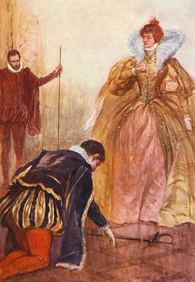 Illustration for Kenilworth by Sir Walter Scott by Walter Grieve