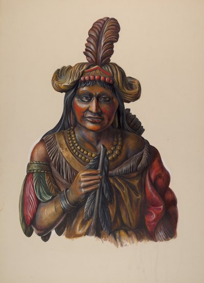 Cigar Store Indian by Walter Hochstrasser