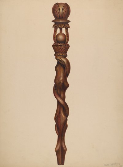 Scepter Lumberjack Carving by Walter Hochstrasser