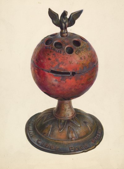 Toy Bank: Globe by Walter Hochstrasser