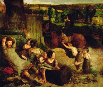 The Irish Vagrants by Walter Howell Deverell