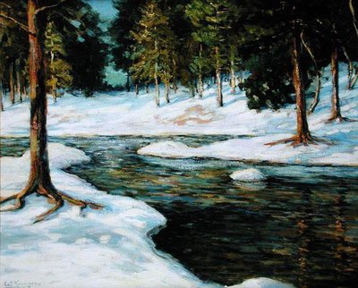 A Winter Landscape by Walter Koeniger