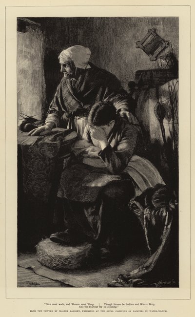 Men must work, and Women must Weep, though Storms be Sudden and Waters Deep, and the Harbour-bar be Moaning by Walter Langley