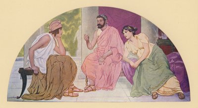 Paris at the home of Menelaus and Helen by Walter MacEwen