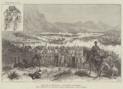 The War in the Soudan, the Battle of Hasheen by Walter Paget