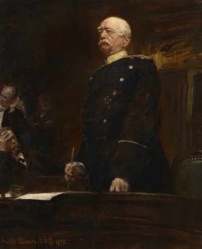 Portrait of Prince Bismarck in the Reichstag by Walter Petersen