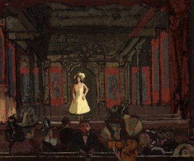 Gatti’s Hungerford Palace of Varieties. Second Turn of Katie Lawrence c.1888 by Walter Richard Sickert