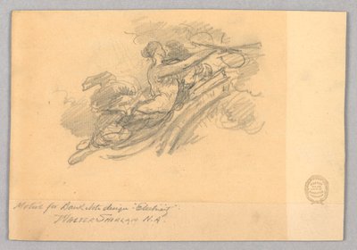Electricity (Motif for Bank Note Design) by Walter Shirlaw