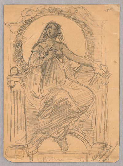 Motif for Decorative Design by Walter Shirlaw