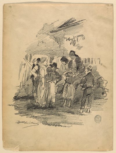 The Artist in the Village by Walter Shirlaw