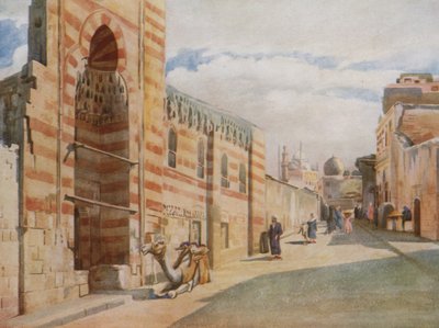 A Mosque in the Saida Zeineb Quarter, Cairo by Walter Spencer Stanhope Tyrwhitt