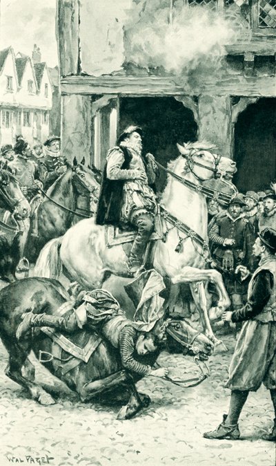 The assassination of Regent Moray at Linlithgow by Walter Stanley Paget