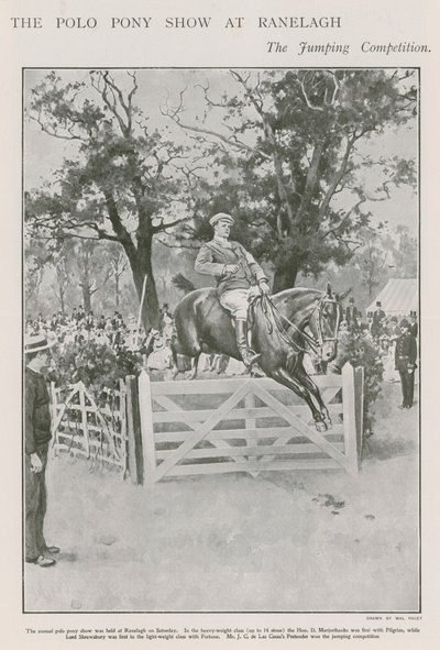 The polo pony show at Ranelagh, the jumping competition by Walter Stanley Paget