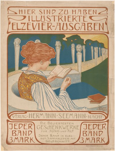 Poster of Publisher Hermann Seemann Nachfolger by Walter Tiemann