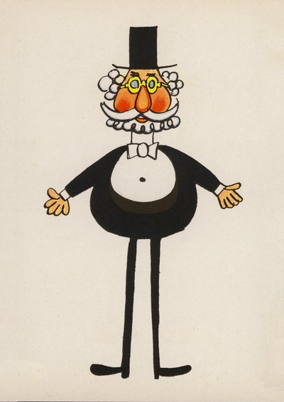 One of Walter Trier’s Crazy People by Walter Trier