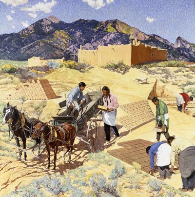 Builders in the Desert by Walter Ufer