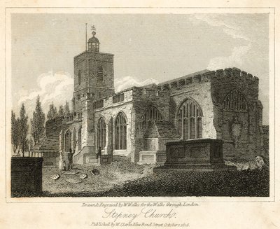Stepney Church, London by Walter Wallis