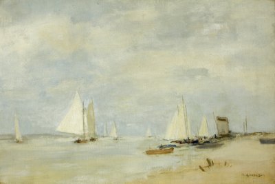 Yachts in the Cutting by Walter Westley Russell