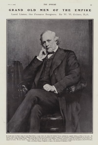 Joseph Lister by Walter William (after) Ouless