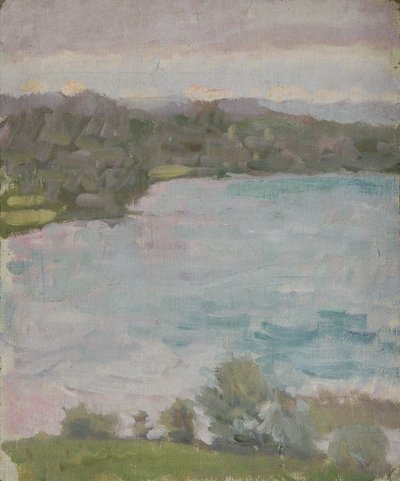 Landscape by the Lake by Walther Gamerith