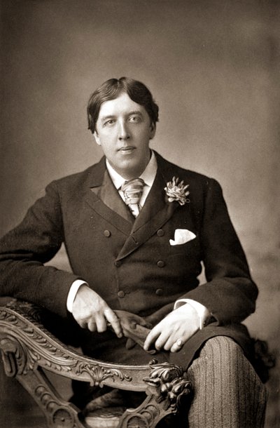 Oscar Wilde, Irish writer, wit and playwright, c. 1890 by WandD Downey
