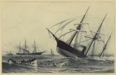 Sinking of the Alabama by Warren Sheppard