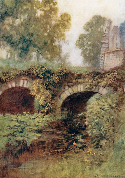 A Bridge, Fountains Abbey by Warwick (after) Goble