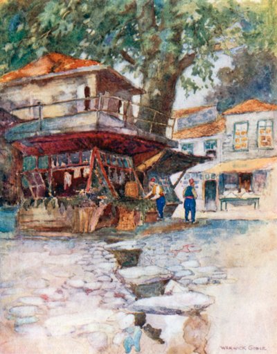 A Village Store at Kavak by Warwick (after) Goble