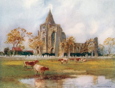 Crowland Abbey by Warwick (after) Goble