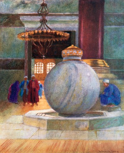 Fountain in S Sophia by Warwick (after) Goble