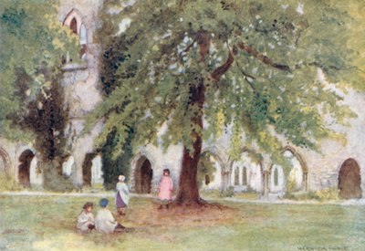 Netley Abbey: The Cloisters by Warwick (after) Goble