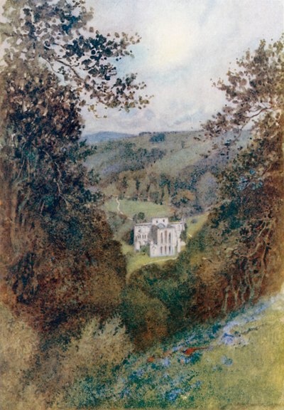 Rievaulx Abbey from the Terrace by Warwick (after) Goble
