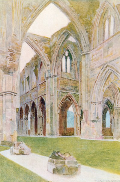 Tintern Abbey: Interior by Warwick (after) Goble