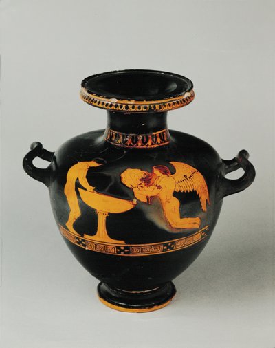 Woman Standing Before a Cup-Shaped Vase by Washing Painter (attr. to)
