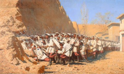 At the Fortress Walls. Episode from the Defense of the F by Wassili W. Werestschagin