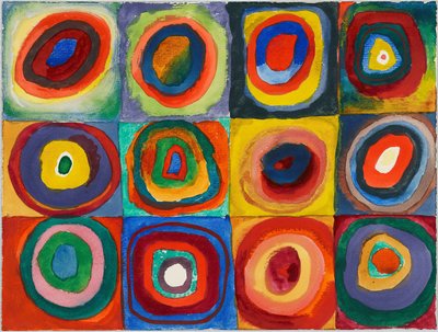 Color Study. Squares with Concentric Circles by Wassily Kandinsky