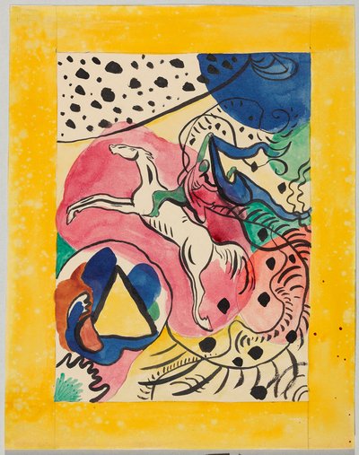 Design for the Cover of the Almanac "Der Blaue Reiter" by Wassily Kandinsky