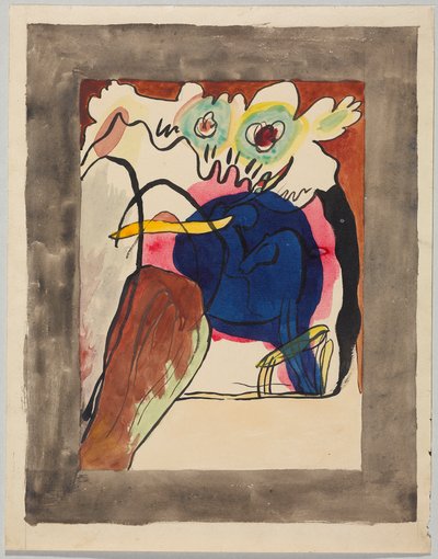 Design for the Cover of the Almanac “Der Blaue Reiter” by Wassily Kandinsky