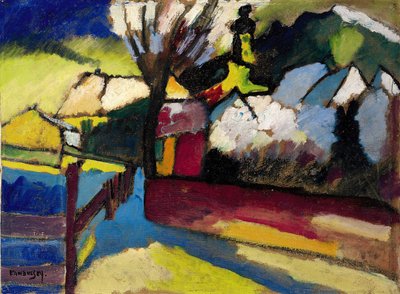 Autumn Landscape with Tree by Wassily Kandinsky
