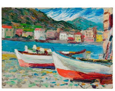 Rapallo, Boats by Wassily Kandinsky