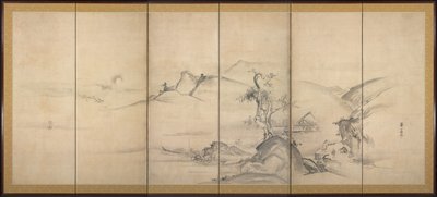 Eight Views of the Xiao and Xiang Rivers by Watanabe Shiko