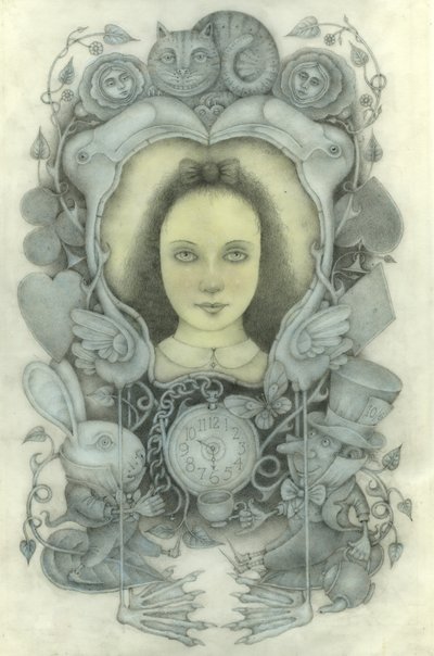 Portrait of Alice in Mirror by Wayne Anderson