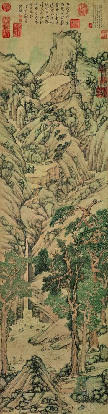 A Thousand Peaks Vying for Splendor by Wen Zhengming